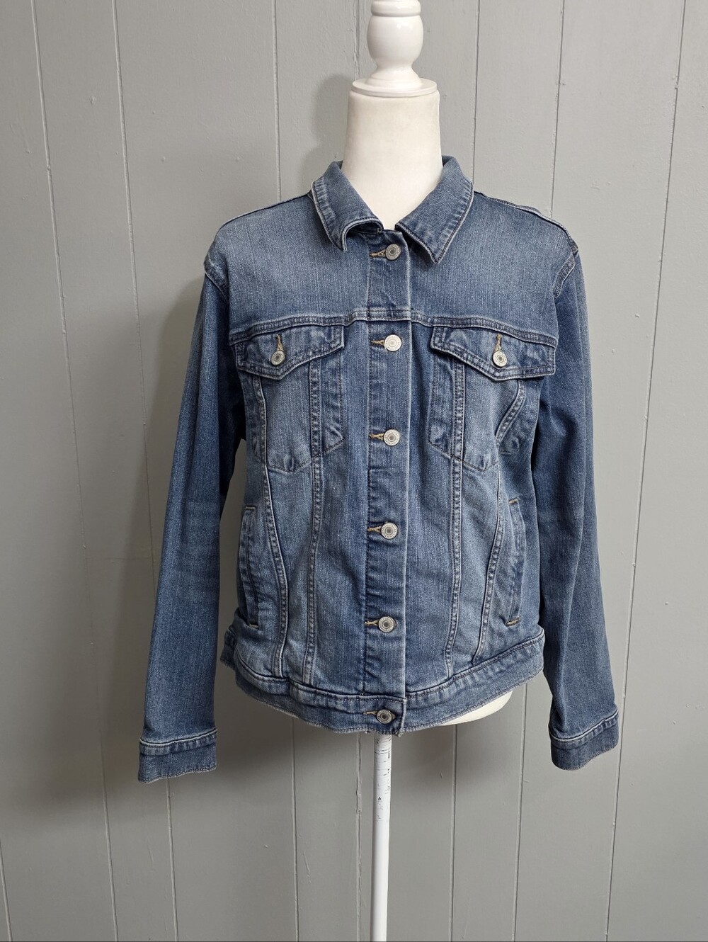 Lucky Brand Tomboy Trucket Denim Jacket Size XL